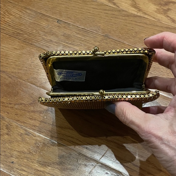 Whiting & Davis Vintage Gold Mesh Wallet / Change Purse - Picture 10 of 11